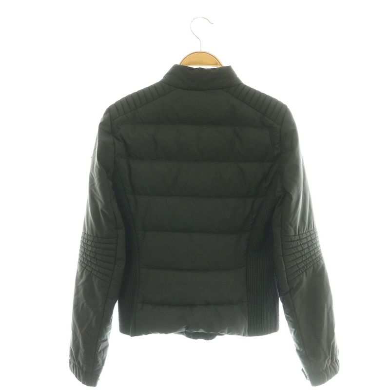 Prada Triangle Plate Down Jacket Zip Up 38 Black