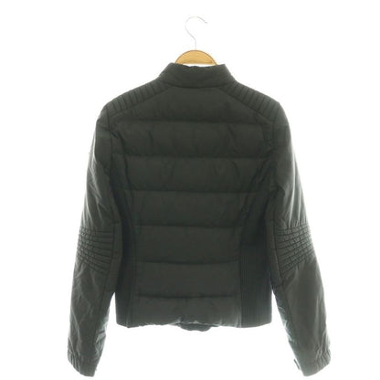 Prada Triangle Plate Down Jacket Zip Up 38 Black