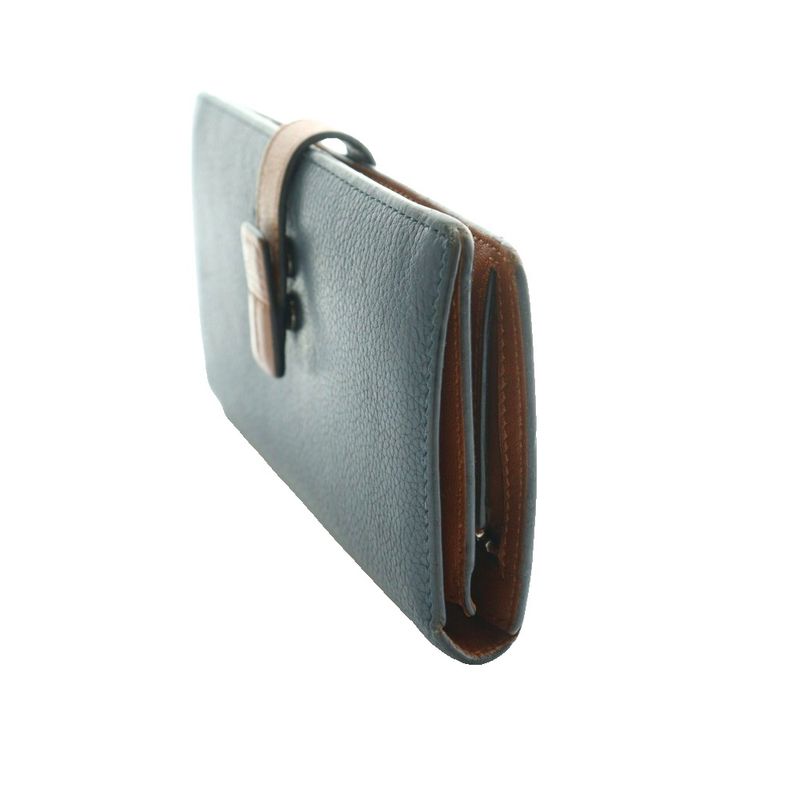 Loewe Vertical Wallet Bifold Wallet Leather Brown SS OS