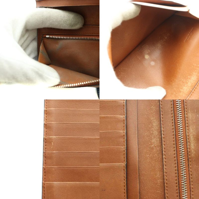 Loewe Vertical Wallet Bifold Wallet Leather Brown SS OS