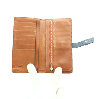 Loewe Vertical Wallet Bifold Wallet Leather Brown SS OS