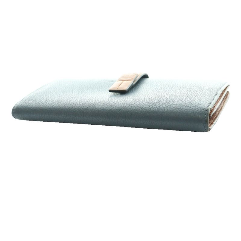 Loewe Vertical Wallet Bifold Wallet Leather Brown SS OS