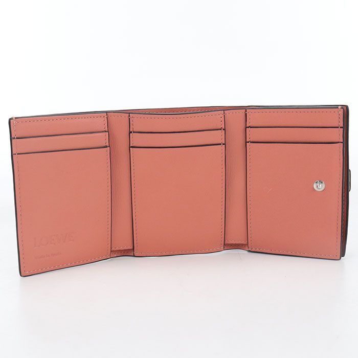 Loewe Trifold Wallet Anagram Calfskin