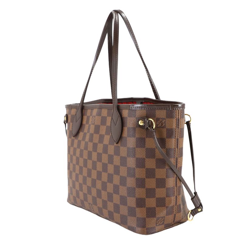 Louis Vuitton Damier Neverfull PM Tote Ebene Brown