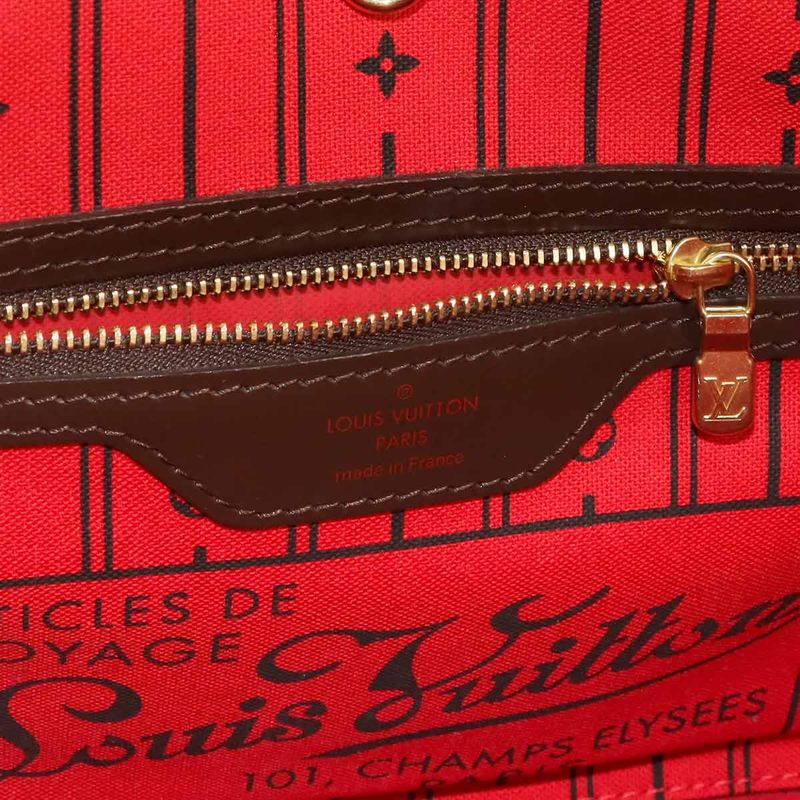 Louis Vuitton Damier Neverfull PM Tote Ebene Brown
