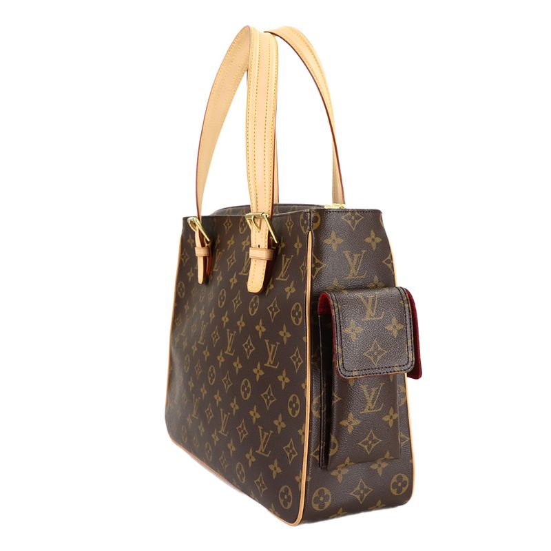 Louis Vuitton Monogram Multiplicity Tote Brown Gold