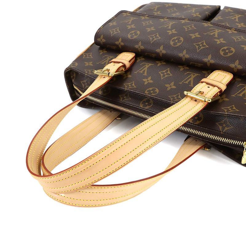 Louis Vuitton Monogram Multiplicity Tote Brown Gold