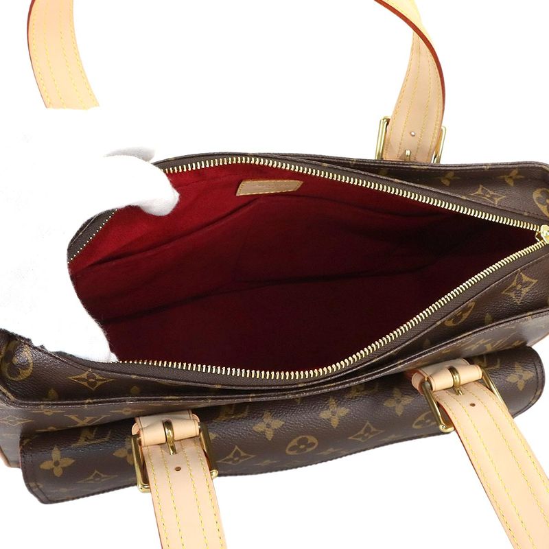 Louis Vuitton Monogram Multiplicity Tote Brown Gold