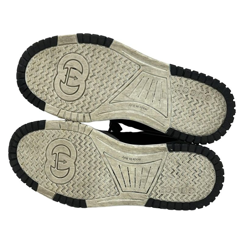Gucci Sneakers 36 Reweb Black White Multi GG Pattern Sherry