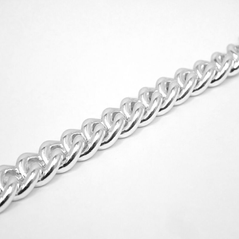 Hermes Necklace Choker Booklet Series GM Inflexible 44 Silver