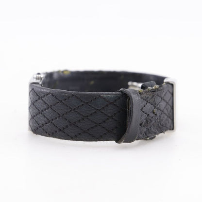 Chanel Quilted Stainless Steel Leather Quartz Analog Display