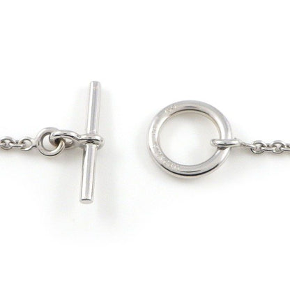 Hermes Bracelet Echappee Toggle Motif Mini Chaine D'ancre 18K White Gold