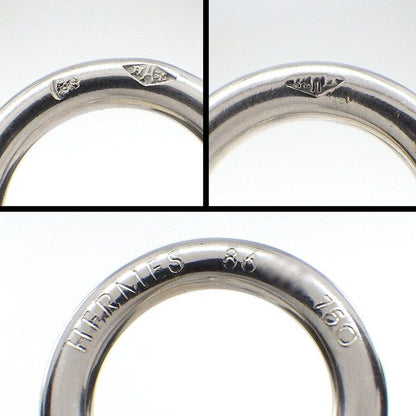 Hermes Bracelet Echappee Toggle Motif Mini Chaine D'ancre 18K White Gold