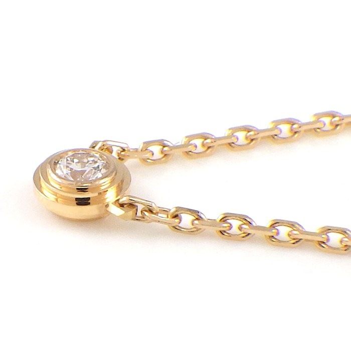 Cartier Necklace Dame le XS Diamant Leger 1 Point Diamond 18K
