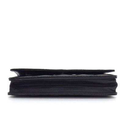 Chanel Shoulder Bag Quilted Classic Chain Wallet Black Patent