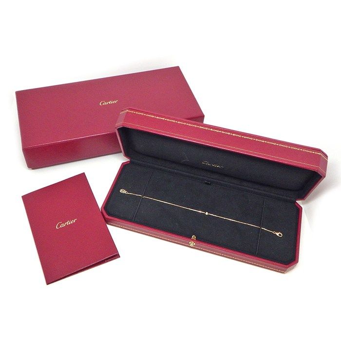 Cartier Bracelet Damier XS Diamant Leger 1 Point Diamond 18K