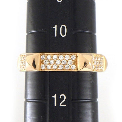 Hermes Ring Clou de Pave 65 Points Diamond 18K Pink