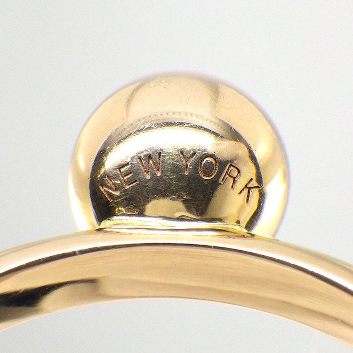 Tiffany & Co. Ring Ball New York Logo 18K Pink Gold