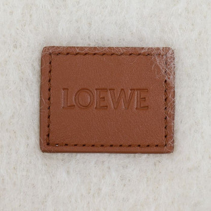 Loewe Mohair Fringe Scarf White