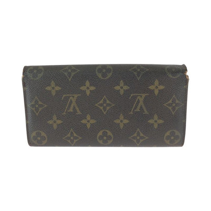 Louis Vuitton Monogram Pochette Porto Monet Cles D Brown Gold Long