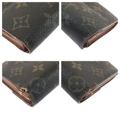 Louis Vuitton Monogram Pochette Porto Monet Cles D Brown Gold Long