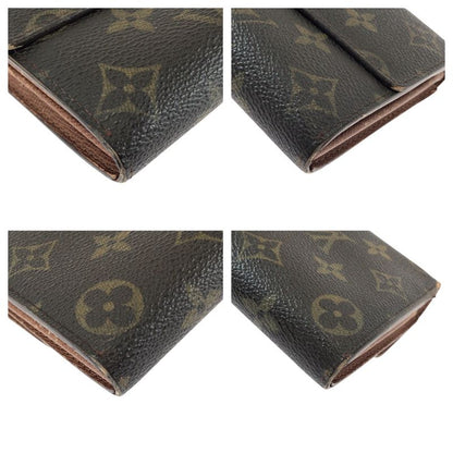 Louis Vuitton Monogram Pochette Porto Monet Cles D Brown Gold Long