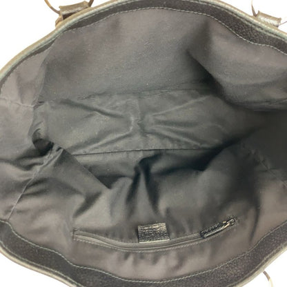 Gucci Black GG Canvas Leather Tote Shoulder Bag