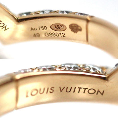 Louis Vuitton 18K Pink Gold Ring Diamond 49