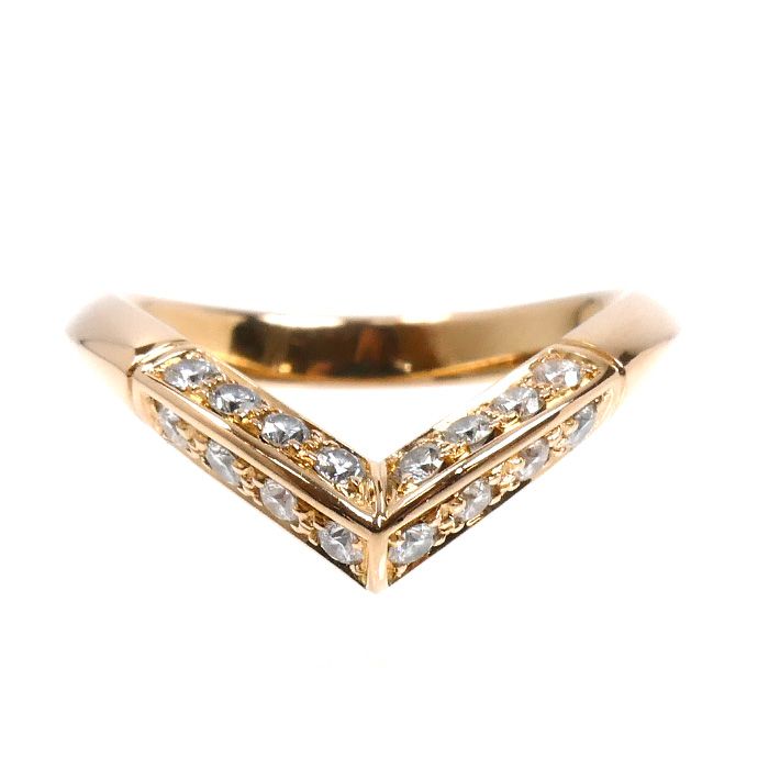 Louis Vuitton 18K Pink Gold Ring Diamond 49