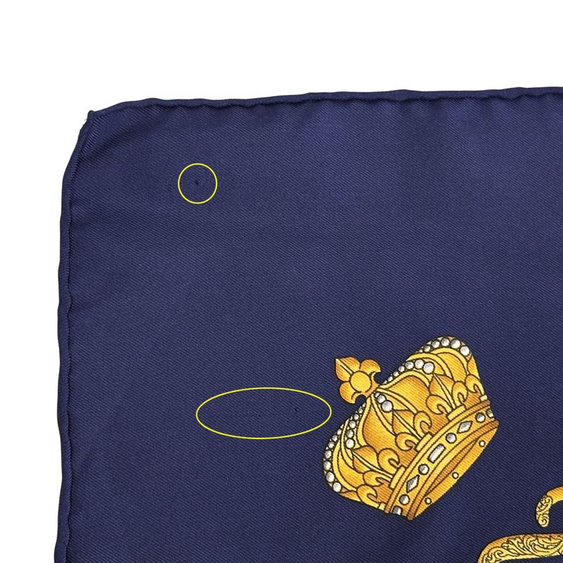 Hermes Scarf Carre 90 les Tambours Tambour Drum Silk Navy Multicolo