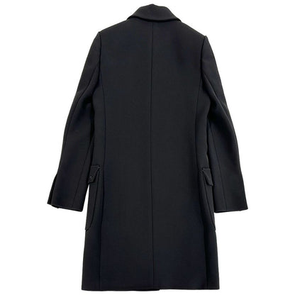 Gucci Interlocking Acetate Polyester Long Coat Black
