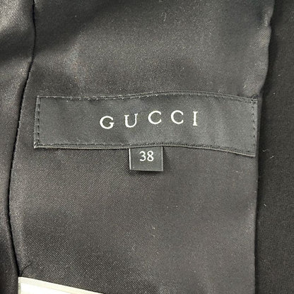 Gucci Interlocking Acetate Polyester Long Coat Black