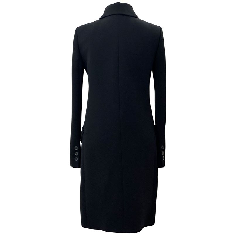 Gucci Interlocking Acetate Polyester Long Coat Black
