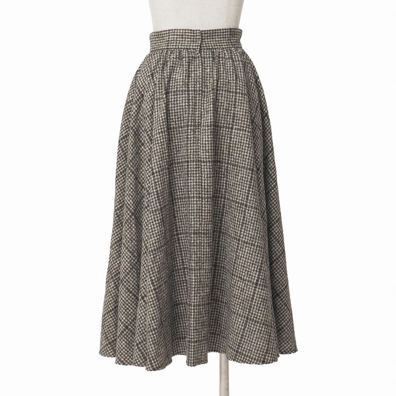 Dolce & Gabbana Long Skirt 36 Check Alpaca Blend