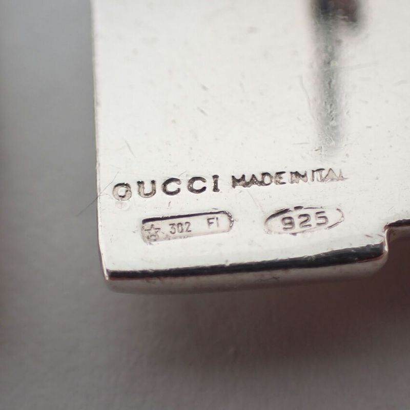 Gucci 925 Logo Earrings