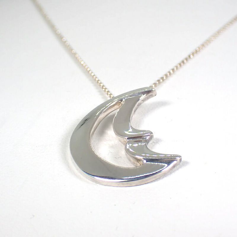 Tiffany & Co. 925 Crescent Pendant Necklace