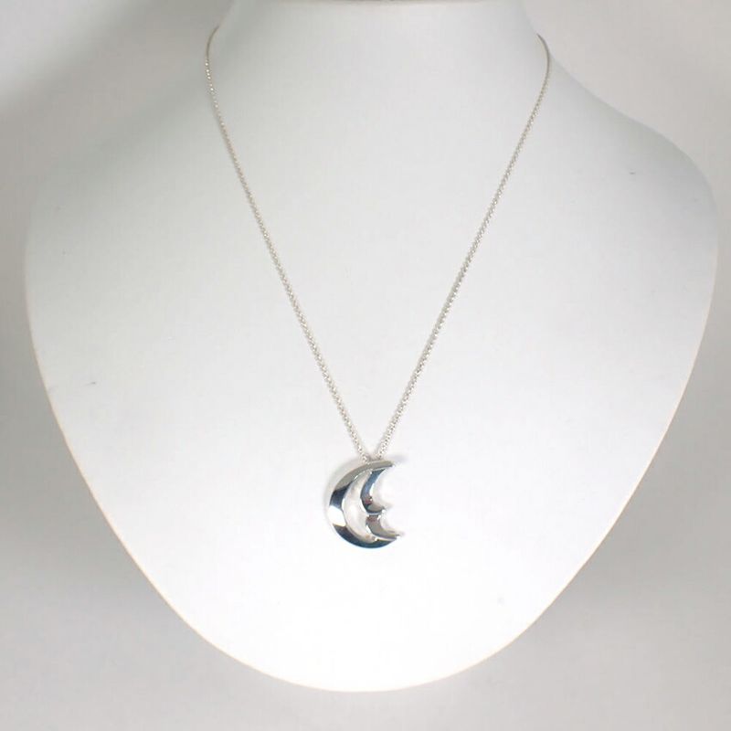 Tiffany & Co. 925 Crescent Pendant Necklace