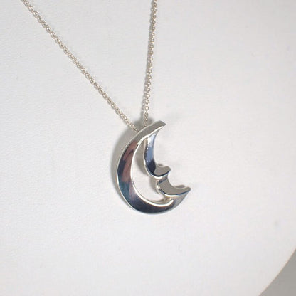Tiffany & Co. 925 Crescent Pendant Necklace