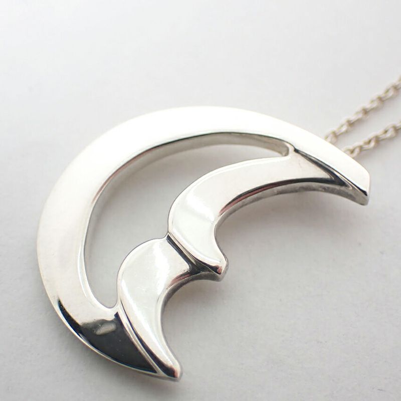 Tiffany & Co. 925 Crescent Pendant Necklace