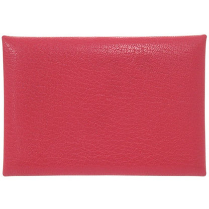 Hermes Calvi Duo Chevre Misor Rose Silver Coin