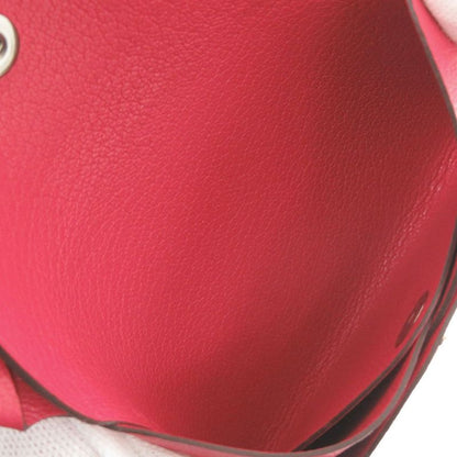 Hermes Calvi Duo Chevre Misor Rose Silver Coin