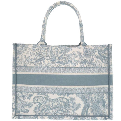 Dior Book Tote Toile de Jouy Embroidery Cotton Light