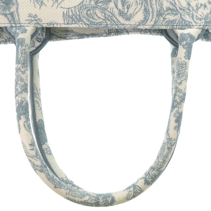 Dior Book Tote Toile de Jouy Embroidery Cotton Light