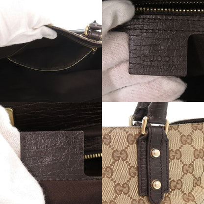 Gucci Horsebit Tote Sherry Line Gold GG Canvas Leather