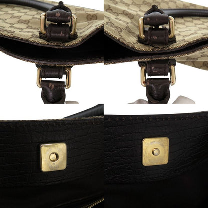 Gucci Horsebit Tote Sherry Line Gold GG Canvas Leather