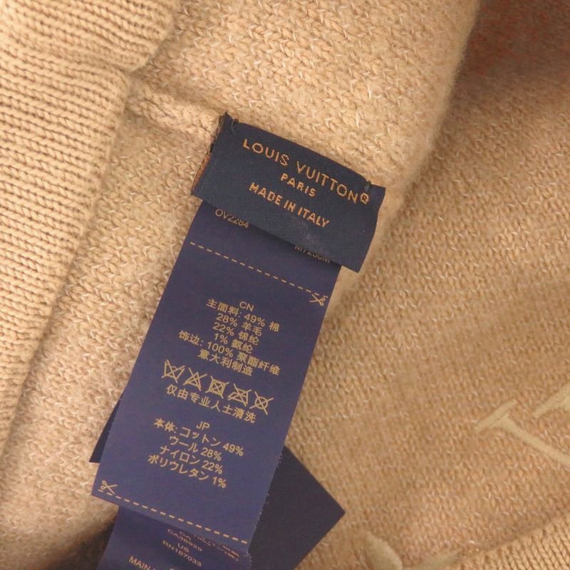 Louis Vuitton Wool Glam Cotton Beige Hat Cap