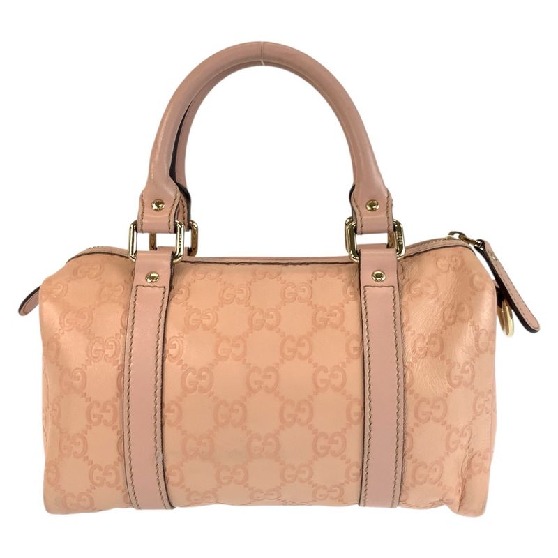 Guccissima Pink Gold Leather Mini Boston Bag