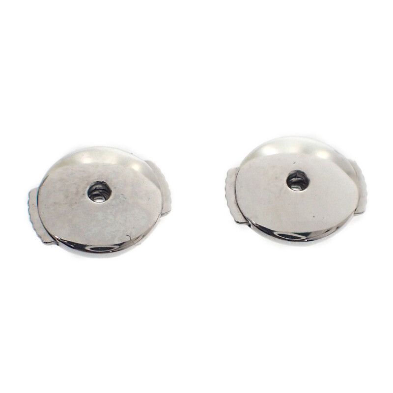Cartier Juste un Clou Hoop Small Pave Earrings 18K White Gold