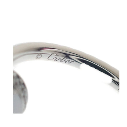 Cartier Juste un Clou Hoop Small Pave Earrings 18K White Gold