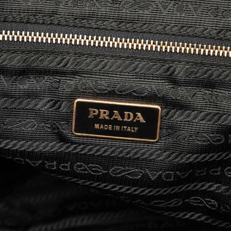 Prada Tote Shoulder Bag Black